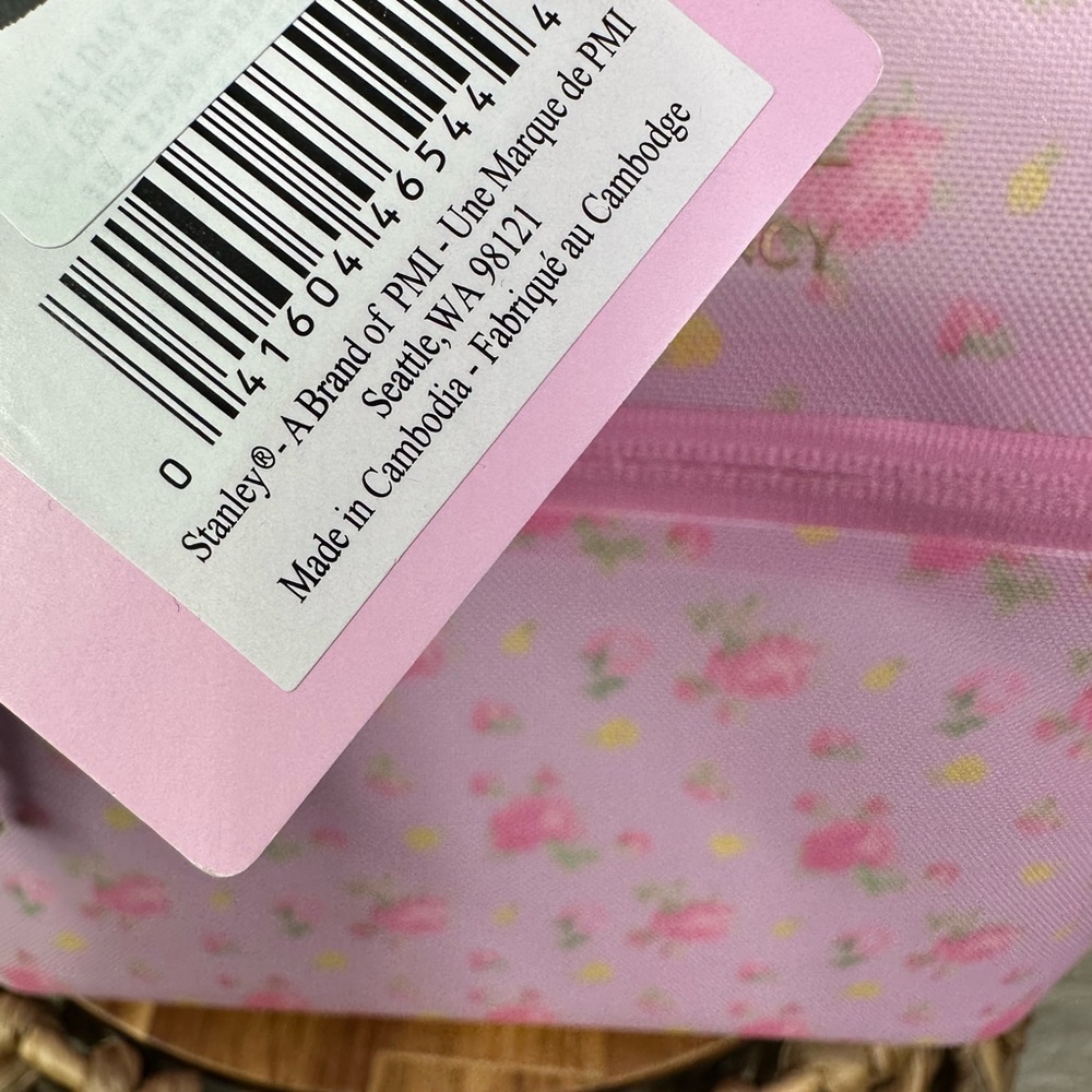 Nwt‎ Stanley X Love Shack Fancy Ibiza Sunset Juliene Mini Cooler Pink No STRAP! - Picture 8 of 16
